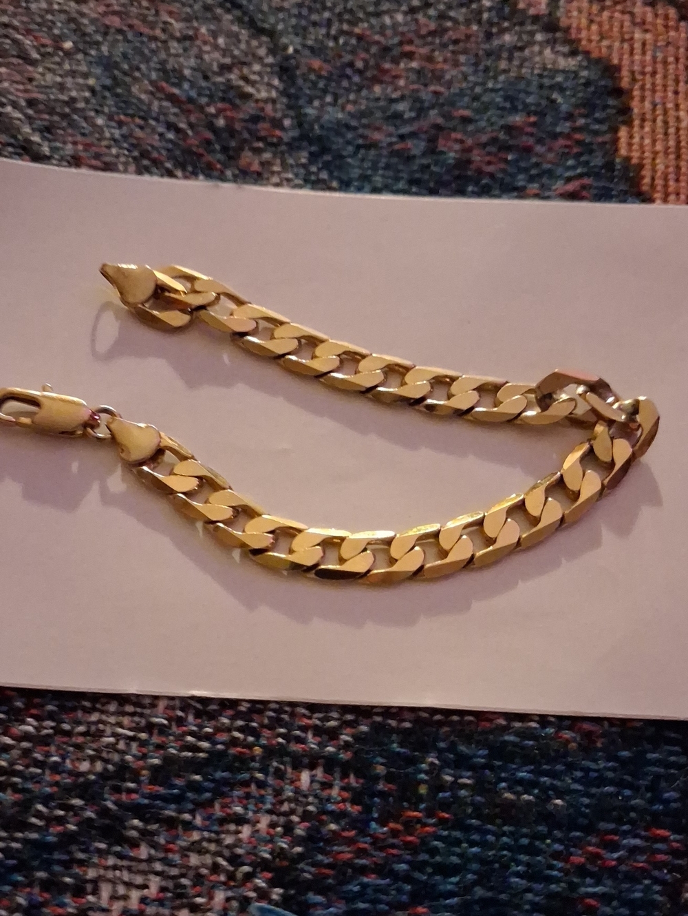 Gold Mens Cuban Link Bracelet - Classic Chain Accessory
